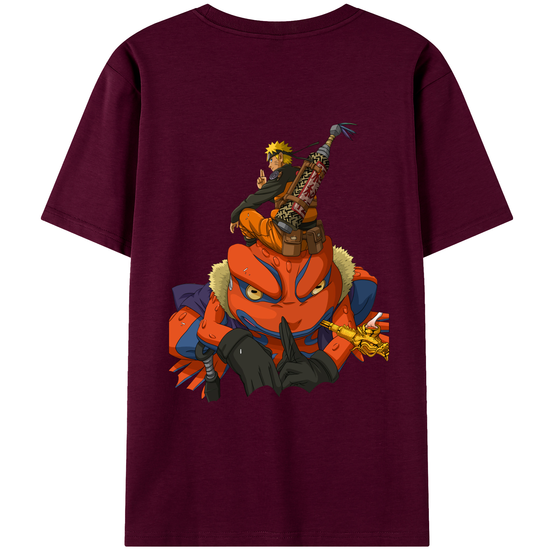 （画像用） NARUTO -ナルト- うずまき ナルト Uzumaki Naruto レディース半袖Tシャツ(バックプリント)